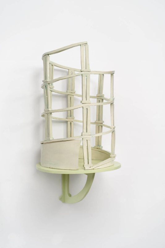 Borromini, 2018 - glasierte Keramik - 40 x 40 x 65 cm